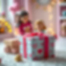 A beautifully wrapped gift symbolizing love between a mother and daughter