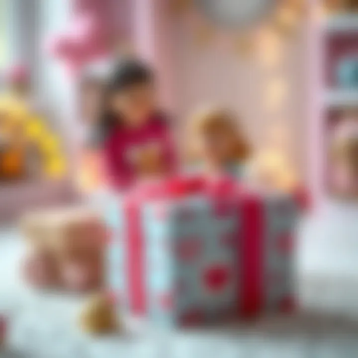 A beautifully wrapped gift symbolizing love between a mother and daughter