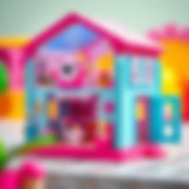 Versatile Design of Barbie's Portable House A vibrant Barbie portable house showcasing its multi-functional design