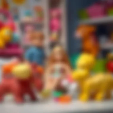 Parents selecting toys for children