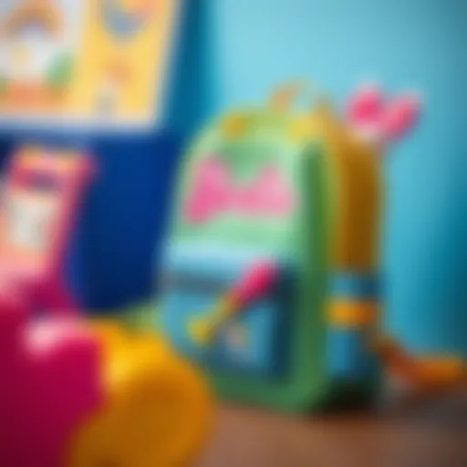 Colorful Barbie school bag with playful design