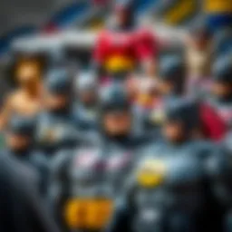 A collection of Batman toys showcasing various types