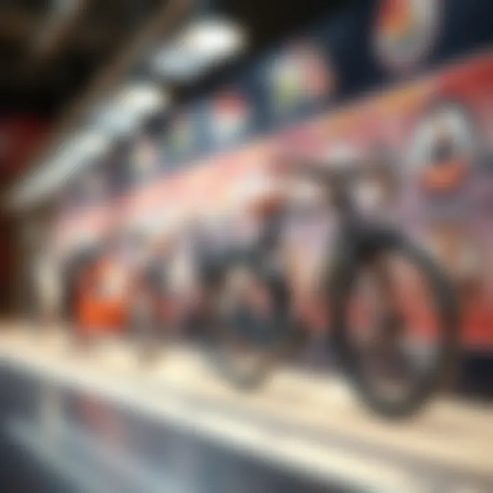 Historical evolution of bicycles showcased on a timeline