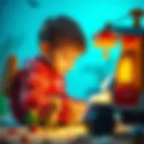 A child exploring their environment with the Bim İlk Adım Arabası.