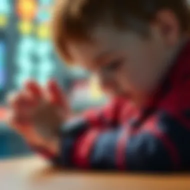 Exploring Features of a Smartwatch Child exploring features of a Spider-Man smartwatch