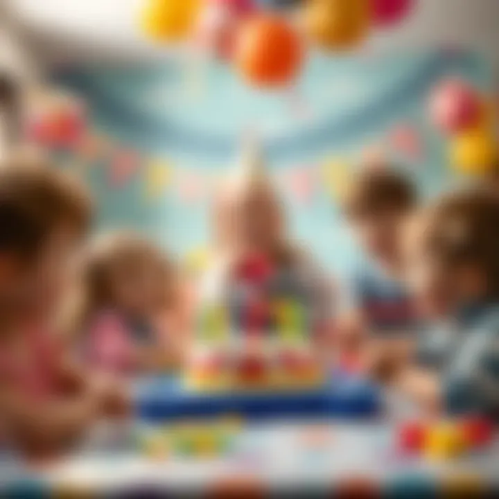 Children enjoying a fun birthday party with games