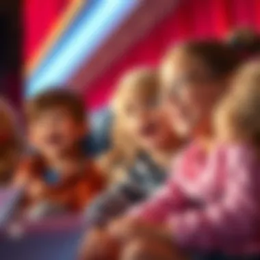 Children experiencing joy while watching the Barbie movie