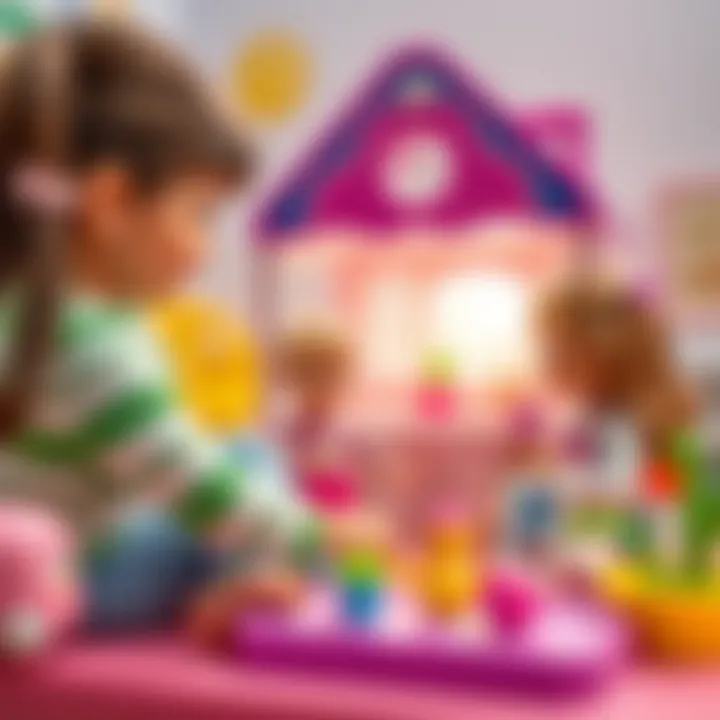 Imaginative Play Scenarios with Barbie's House Children engaging in imaginative play with Barbie's portable house