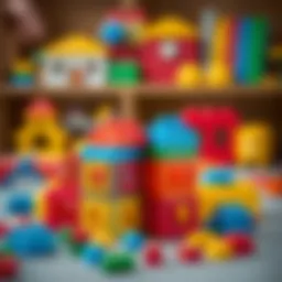 Creative playtime with colorful building blocks