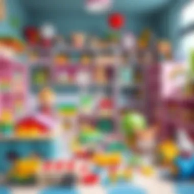 Educational Playroom for Girls A vibrant playroom filled with educational toys for girls