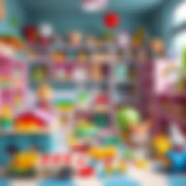 Educational Playroom for Girls A vibrant playroom filled with educational toys for girls