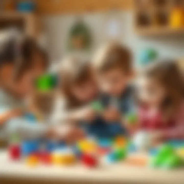 Children engaged in creative play