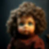 Captivating curly baby portrait showcasing unique hair textures