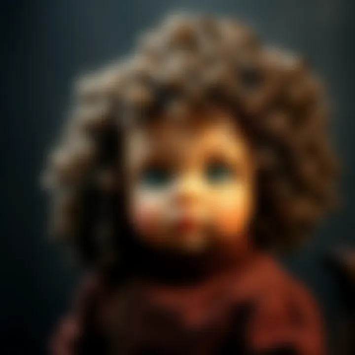 Captivating curly baby portrait showcasing unique hair textures