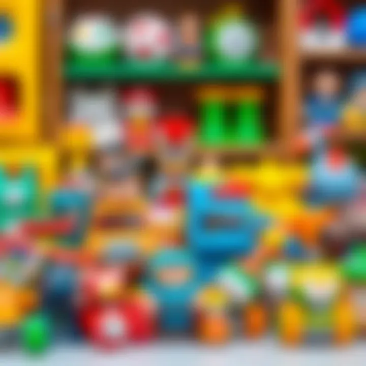 A diverse range of toys for different age groups