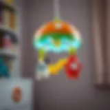 Colorful mobile designed for infants