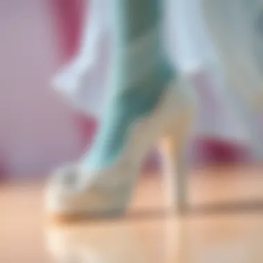 Close-up of Elsa shoe details