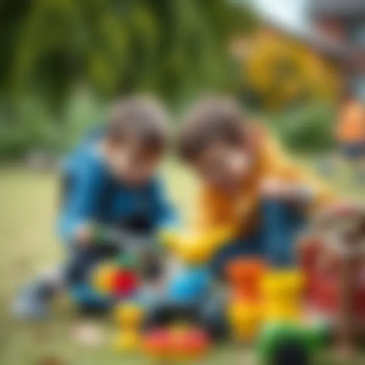 Active Playtime Essentials Boys engaging in outdoor activities with toys