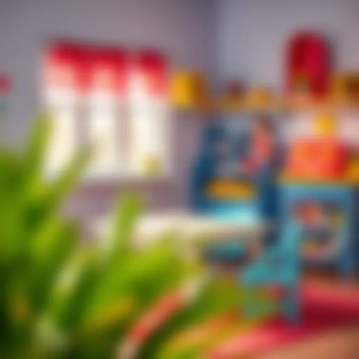 Interior showcasing the versatility of an IKEA table for kids.