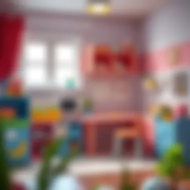 A stylish and functional IKEA children's workspace.