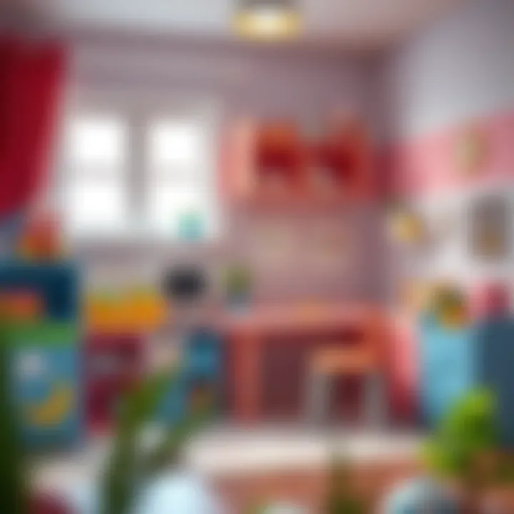 A stylish and functional IKEA children's workspace.