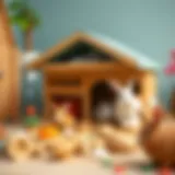 Creative indoor rabbit house design