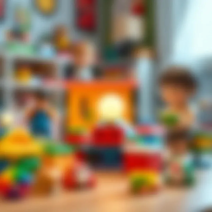 Parents selecting educational toys for their children