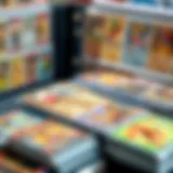 A collection of various trading cards displayed in a neat binder.