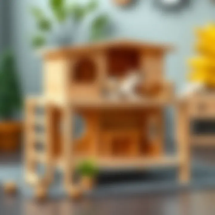 Modern Wooden Cat House Design Elegant wooden cat house showcasing modern design