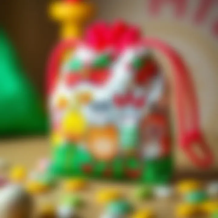 Colorful Kral Şakir bag showcasing fun characters