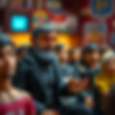 Kral Şakir engaging with his audience, highlighting his cultural impact