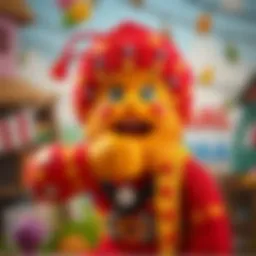 Kral Şakir in a vibrant scene showcasing his playful nature