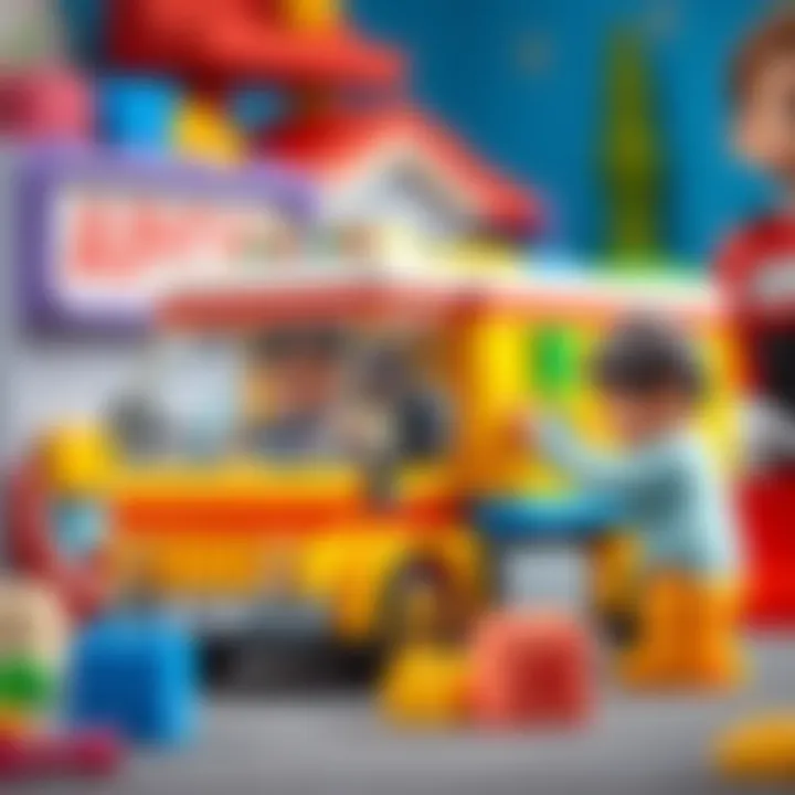 Children Engaging with the Lego Duplo Truck