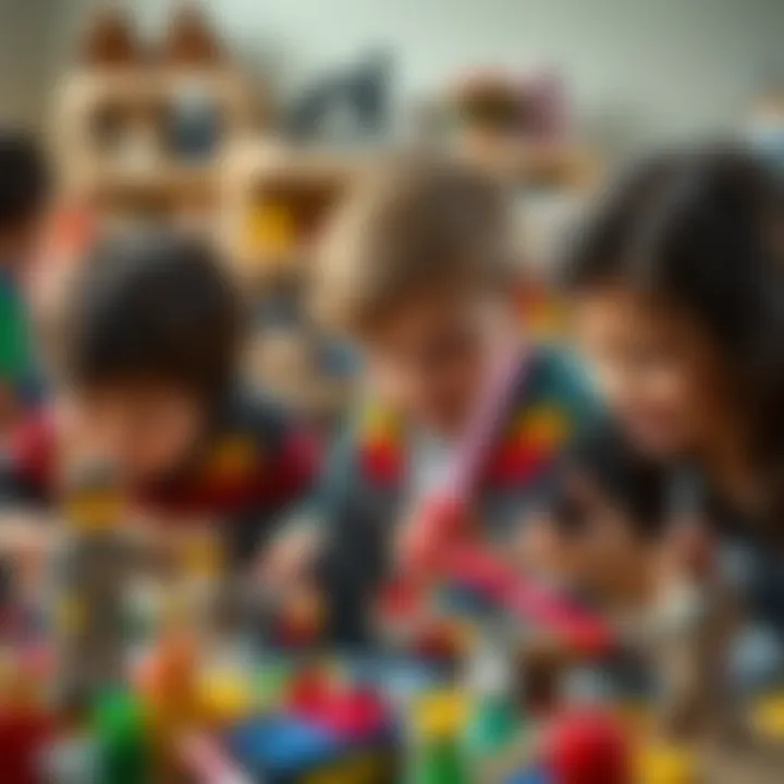 Children engaging with Lego Star Wars toys, displaying creativity and fun.