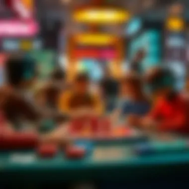 Social interaction during Metropol game