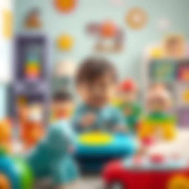 Parents selecting toys based on developmental criteria