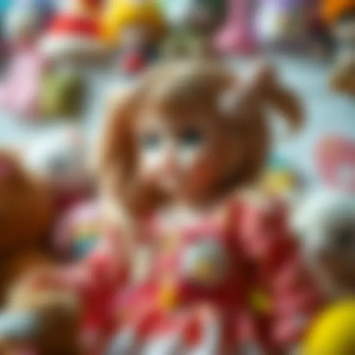 Parents selecting suitable dolls for their child