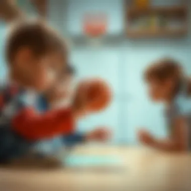 Engaging children with the finger basketball toy