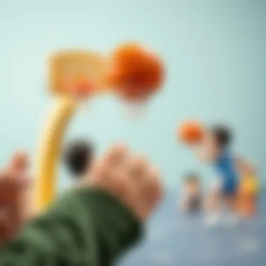 Social interactions fostered by finger basketball games