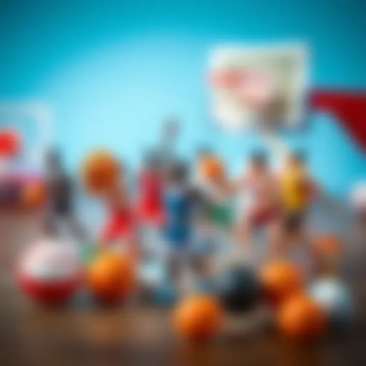 Variety of finger basketball toys available