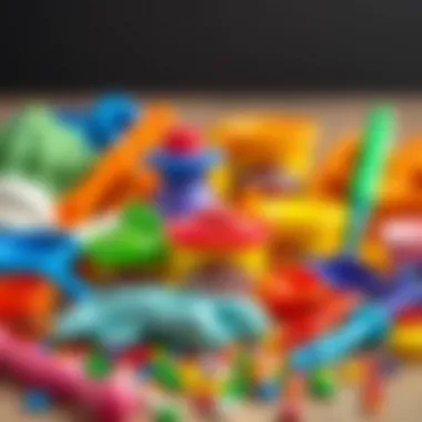Diverse Play-Doh Colors and Tools A variety of Play-Doh colors and tools for creative play