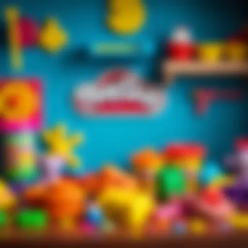 Colorful Play-Doh creations showcasing children's creativity