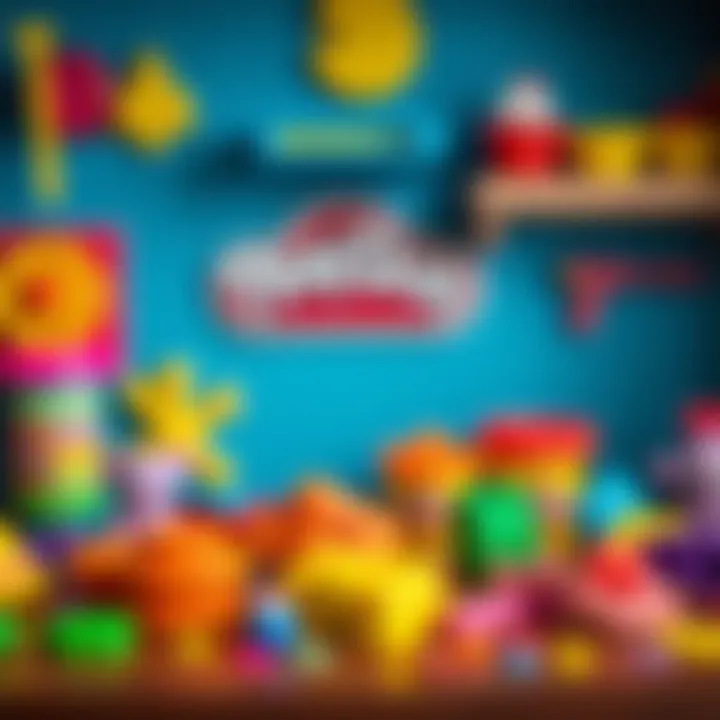 Vibrant Play-Doh Creations Colorful Play-Doh creations showcasing children's creativity