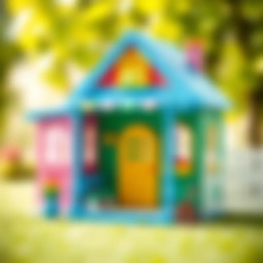 Colorful playhouse design for children