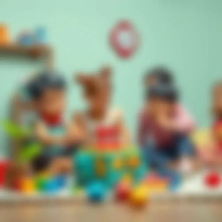 Parents and children enjoying playtime with Pocket Cube