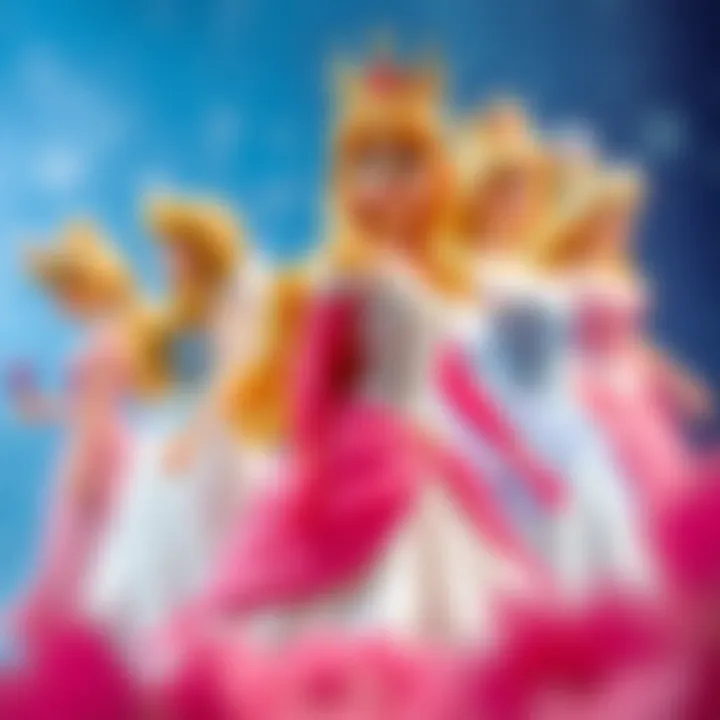 Evolution of Princess Aurora An illustration showcasing the evolution of Princess Aurora's character through various adaptations.