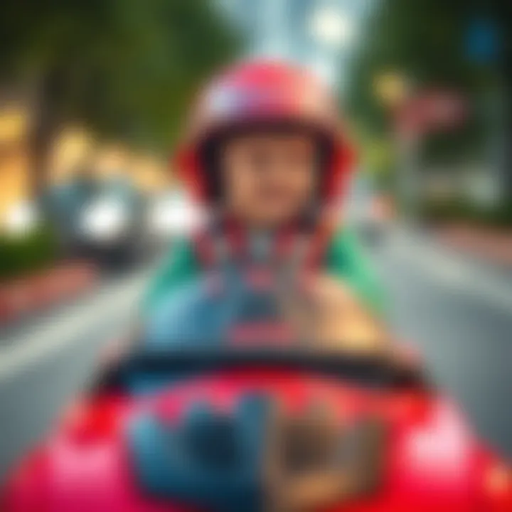 Safety gear for children while driving electric cars