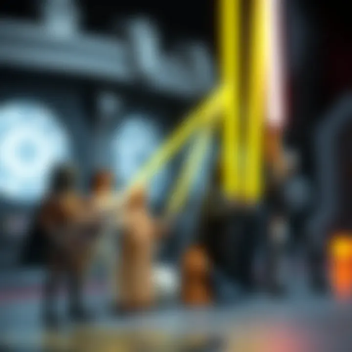 Evolution in Star Wars History Evolution of the yellow lightsaber throughout Star Wars history