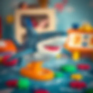 Educational shark-themed game for skill development