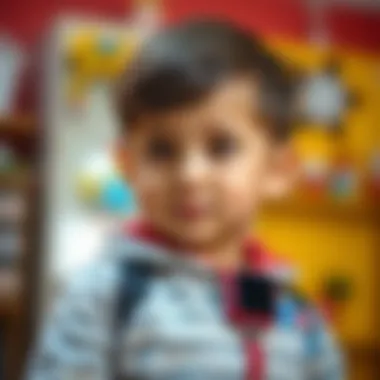 A child wearing a smart watch